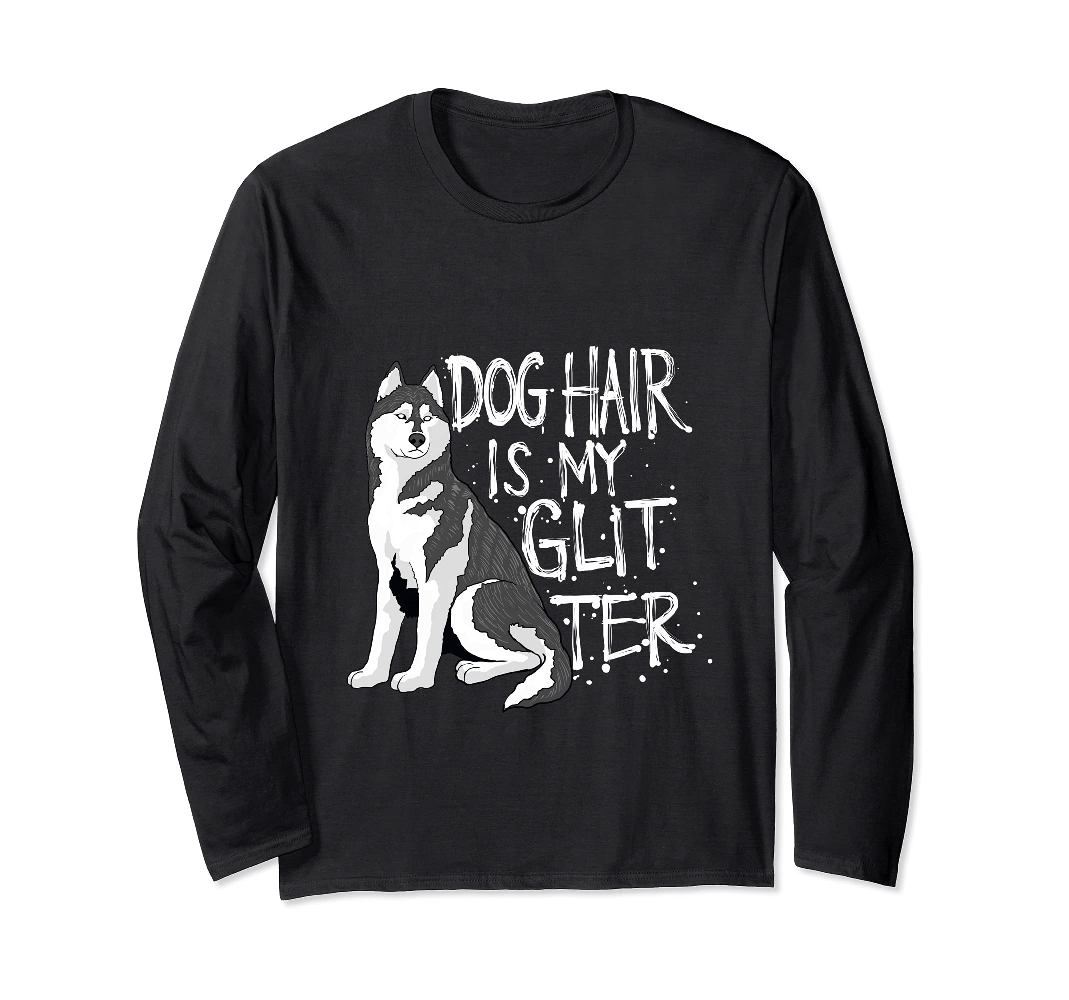 Pet Siberian Husky Dog Hair Long Sleeve T-Shirt
