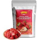 7.05OZ/200g Premium Whole Freeze Dried Strawberries 95-100 per bag,Whole Big Natural Dried Strawberries No Additives,Dehydrated Strawberry No Sugar Added,Snacks