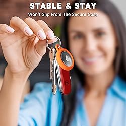 Oakxco for Airtag Keychain Silicone, Airtag Holder