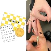 Alphabet Numbers Temporary Tattoos Realistic Fake Tattoo Waterproof | Semi Permanent Tattoo,Lasts 7-15 Days,No Adhesive,No Reflection,Party,Festival,Gifts,Daily Wear