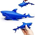 ZTATU Shark Toys, Squishy Fidget Toys Stress Balls for Adults (1PCS) Sand Filled Sea Animals Stretchy Toys for Kids, Party Favors Sea Animal Toys, Stress Relief Toy Easter Basket Stuffers