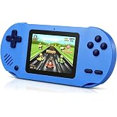 Handheld Games for Kids, Built-in 300 Retro Handheld Video Games | 3.0" LCD Large Screen, Rechageable portable gaming console, Super Pocket Travel Toys for Kids Ages 4-8 (Blue)