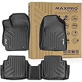 MAXPRO Floor Mats Custom Fit for 2024-2026 Hyundai Kona | 1st & 2nd Row Complete Set | Heavy Duty All Weather Waterproof Floor Liners