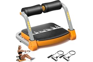 HOMGIM Ab Workout Machine, Ab Trainer Machine 4 Level Adjustable Resistance, Sit Up Exercise Equipment For Stomach Workout, Ab Trainer Machine For Men And Women At Home