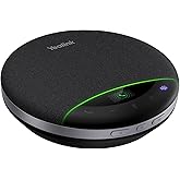 Yealink Bluetooth Speakerphone SP96 Support Daisy-Chain 26H Talk Time Teams Certified 65mm Conference Speaker and 6 Microphones Smart AI Noise-Canceling 5m Voice Pickup Radius 1.2m USB C/A 400g