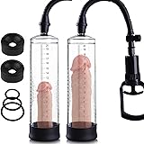 Penis Pump Extender Enlarger, Male Sex Toys Manual Penis Vacuum Pump Cock Sleeve Sexual Enhancer Adult Toys Training Device,