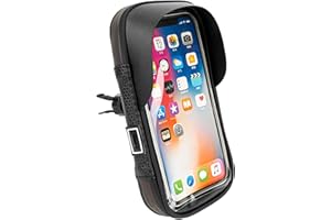 RidingRush Phone Mount for Bike, Waterproof Bicycle Phone Holder Bag with Sun Visor, Touchscreen Phone Case Fits Up to 7 Inch