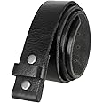 100% One-Piece Full Grain Leather Belt Straps with No Slot Hole/Slot Hole/Heavy-Duty, Multi Options 1-1/2" (38mm) Wide