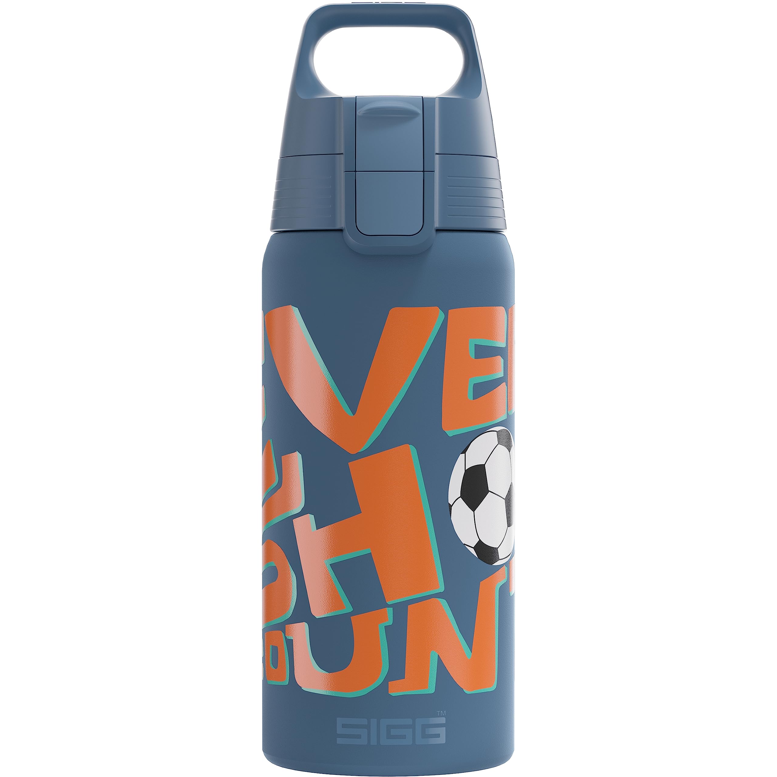 Sigg - Insulated Kids Water Bottle - Shield One Therm - Suitable For Carbonated Beverages - Leakproof - Dishwasher Safe - BPA Free - 90% Recycled Stainless Steel - 0.5L — image 1