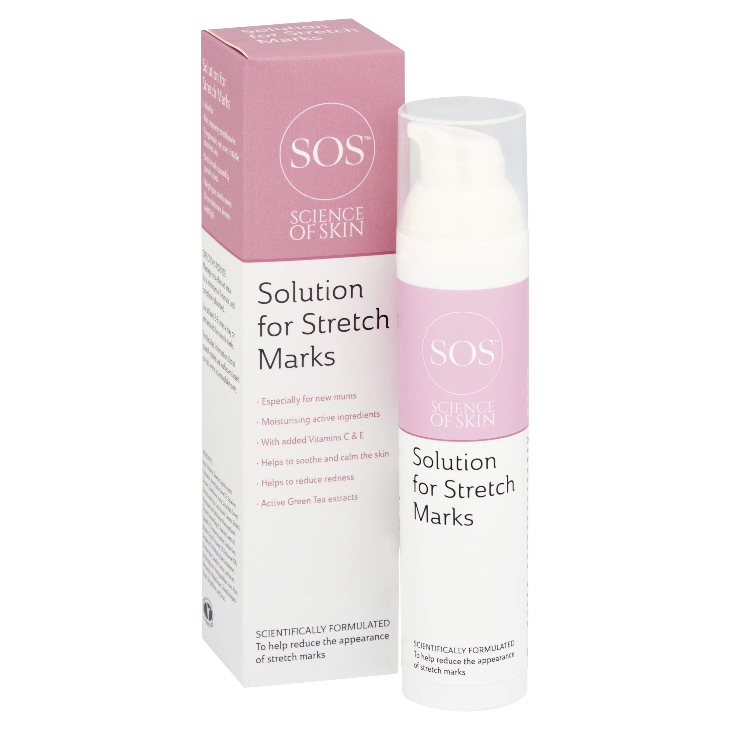 Science of Skin Solution for Stretch Marks - Reduce Appearance of Pregnancy Stretch Marks and Improve Skin Repair with our Clinically Proven Formula