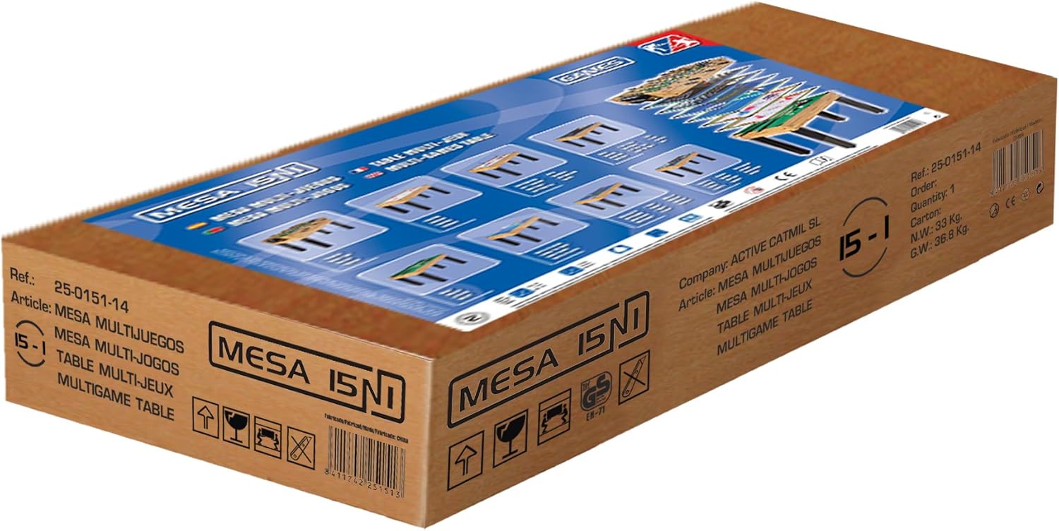 Mesa multijuegos Catmil 15N1: Amazon.es: Juguetes y juegos