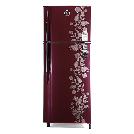 Godrej 255 L 2 Star Inverter Frost-Free Double Door Refrigerator (RF EON 255B 25 HI SC DR, Scarlet Dremin)