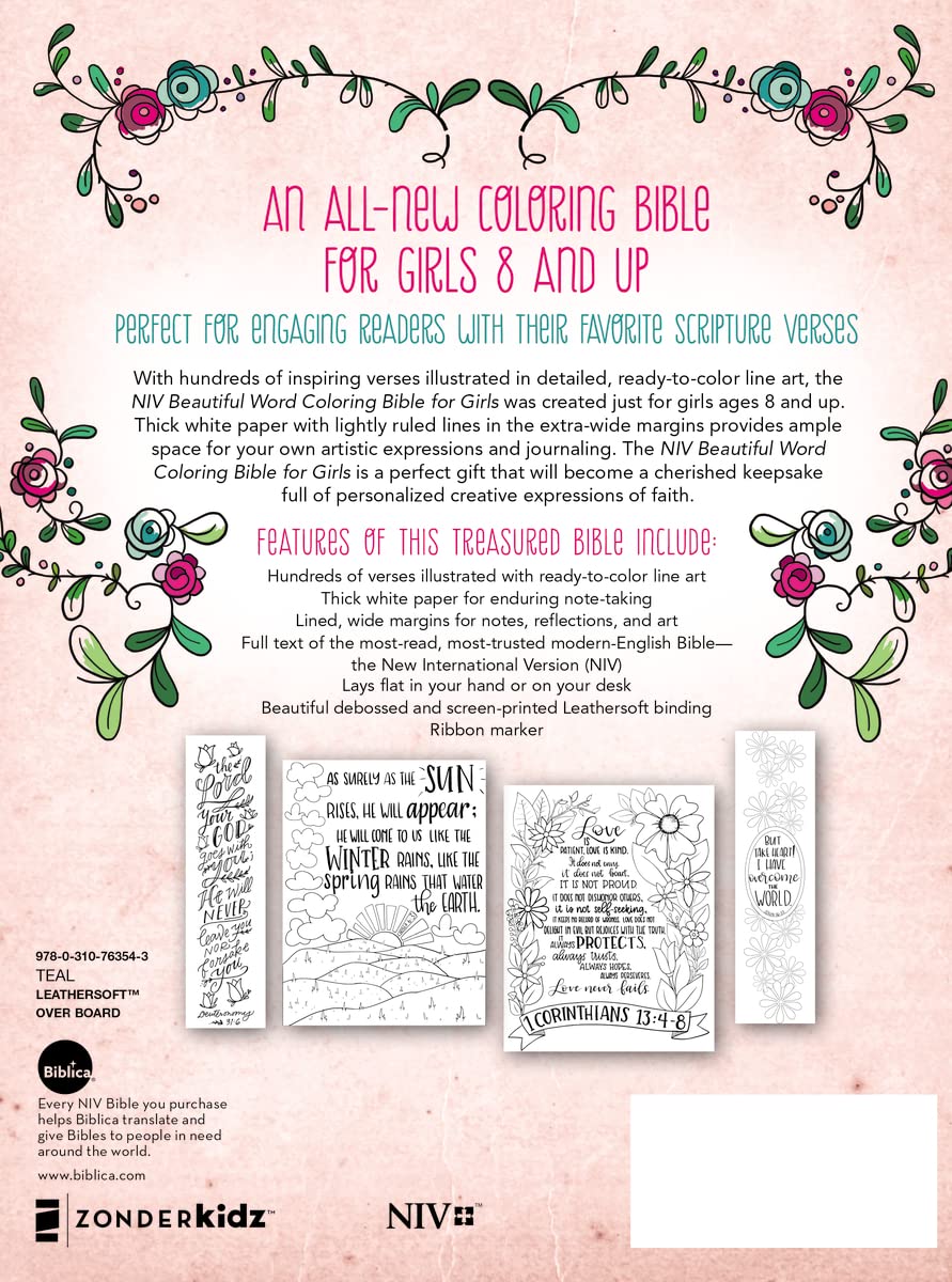 Mua NIV, Beautiful Word Coloring Bible for Girls, Leathersoft over
