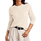 LILLUSORY Womens Lightweight Cable Knit Soft Business Casual Trendy Classic Pullover Sweaters Fall Outfits 2026