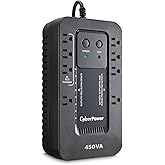 CyberPower EC450G Ecologic Battery Backup & Surge Protector UPS System, 450VA/260W, 8 Outlets, ECO Mode, Compact Uninterrupti