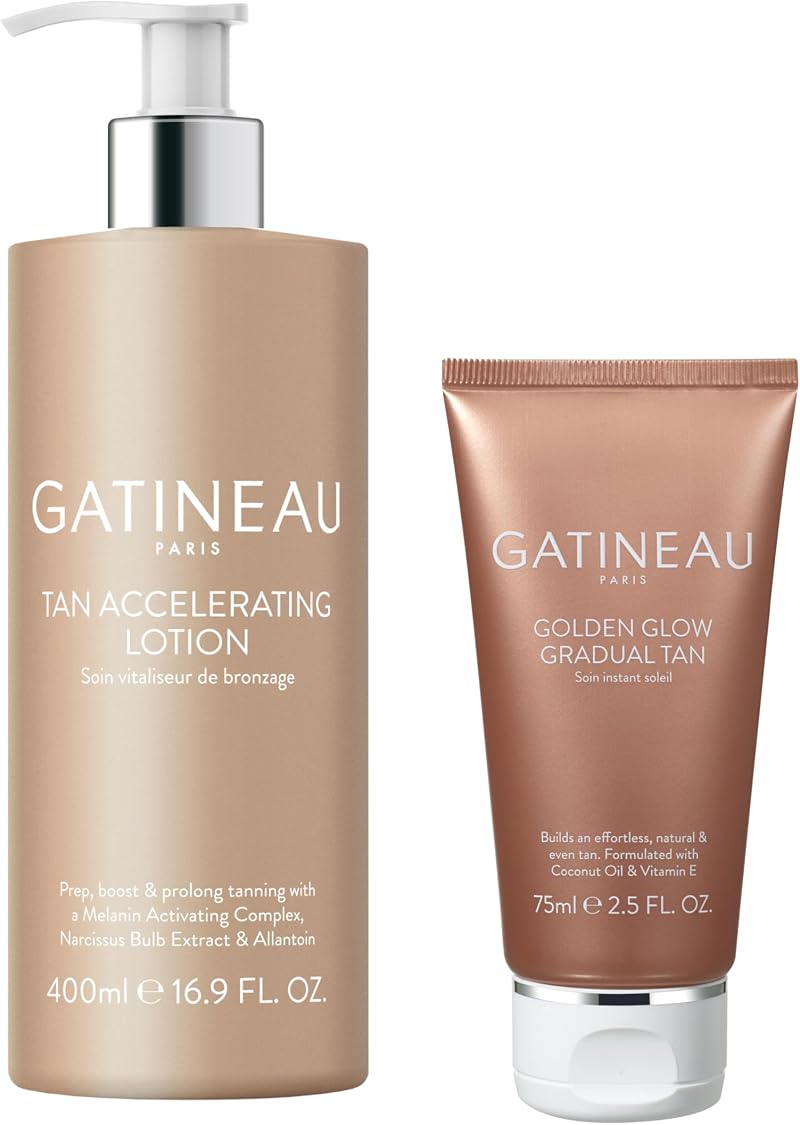 Gatineau Tan Accelerating Lotion 400ml + Golden Glow Gradual Tan 75ml Duo Set