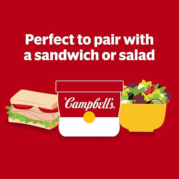 CAMPBELL’S SPICY TOMATO SOUP, 15.4 OZ MICROWAVABLE BOWL