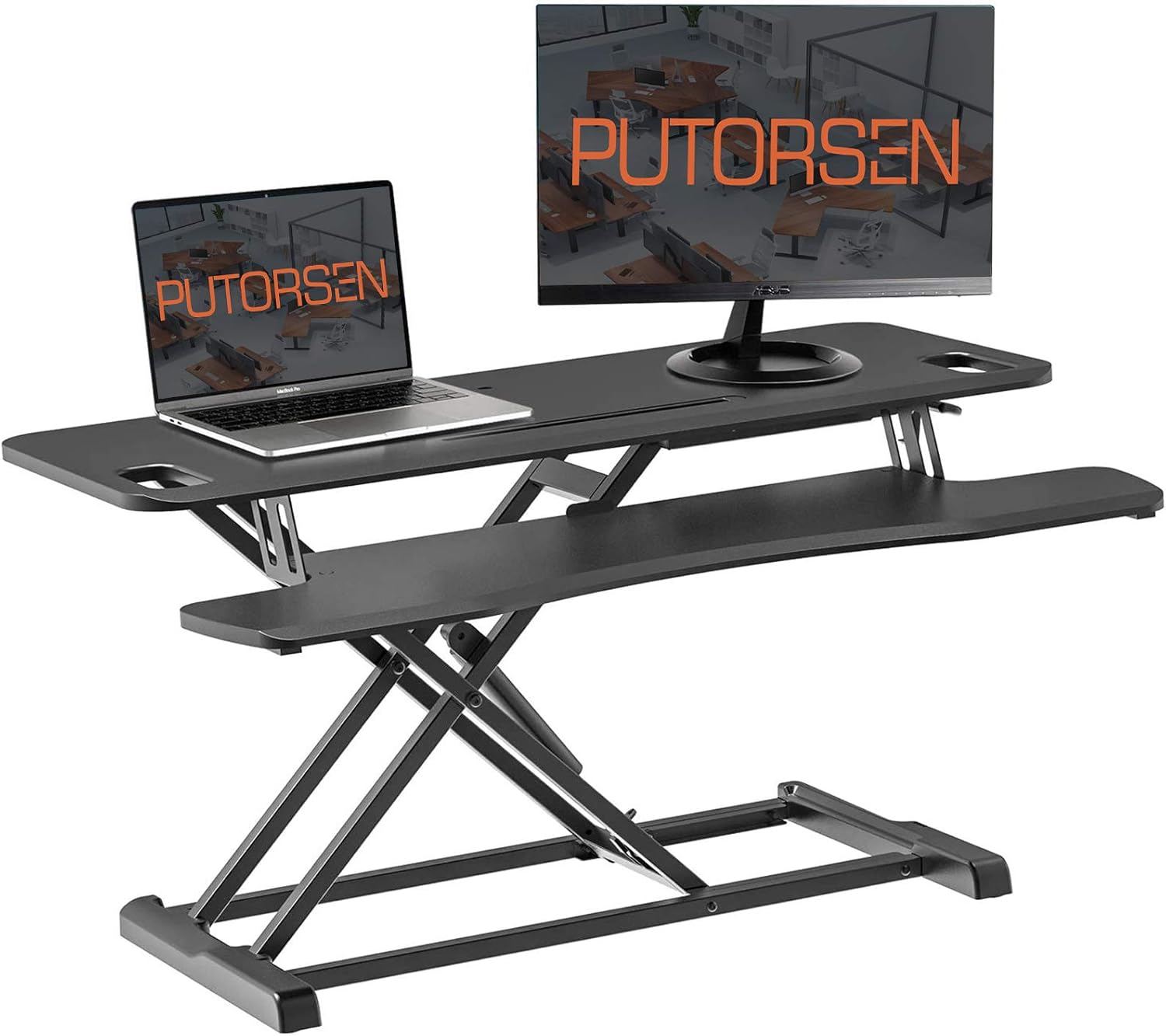 PUTORSEN® Standing Desk Height Adjustable Sit Stand Desk Converter