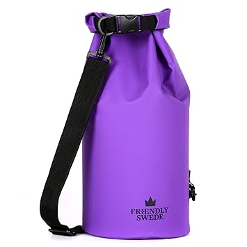 The Friendly Swede Dry Bag 2L / 5L / 10L / 20L - Packsack wasserdicht einzeln oder 2er Set für Outdoor, Sport, Reise - Trocke