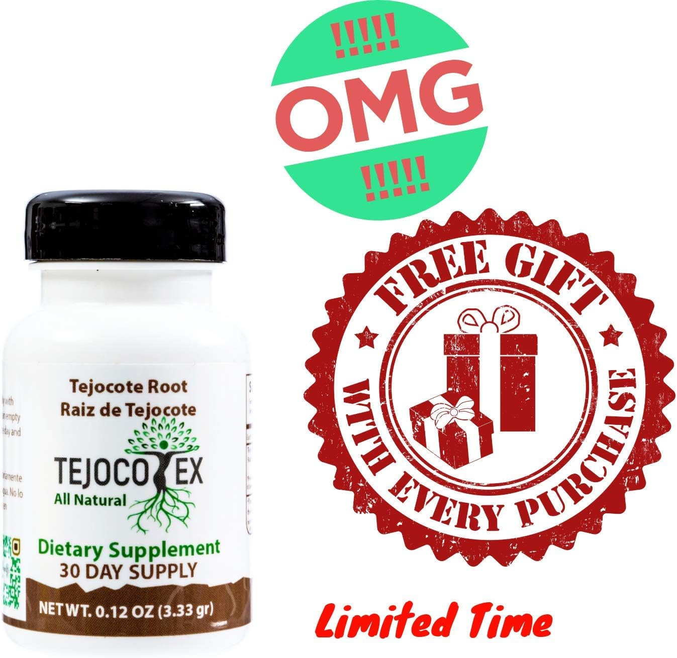 Tejocotex Raiz de Tejocote Root Supplement 100% Pure Authentic Money