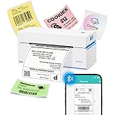 ORGSTA Bluetooth Shipping Label Printer T001-Plus Wireless 4x6 Thermal Label Printer for Small Business Support Android iPhone & Windows Widely Used for Amazon, Ebay, Shopify, Etsy, USPS