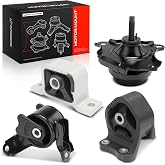 A-Premium Engine Motor Mount and Transmission Mount Kit, Set of 4 | Compatible with Honda Element 2003-2006 2.4L, Automatic Transmission, Reduce Vibration and Noise, Precise Fit
