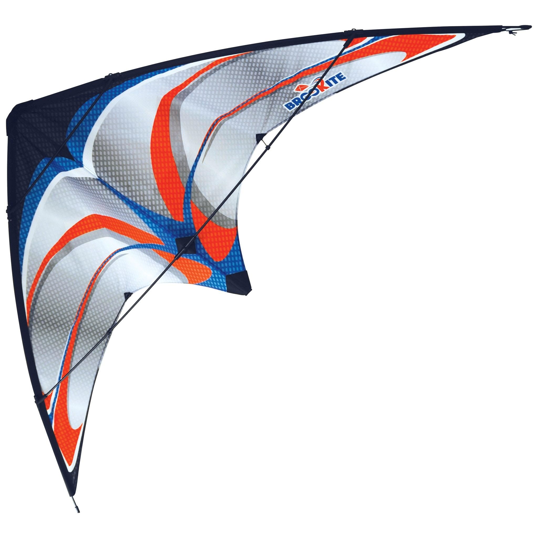 BROOKITE from Peterkin | Silverline Sport Stunt Kite | 183 cm x 94cm - Polyester Ripstop Kite with Fibreglass struts and 2 handles | Kites | Outdoor Toys | Sports & Leisure | Ages 8+