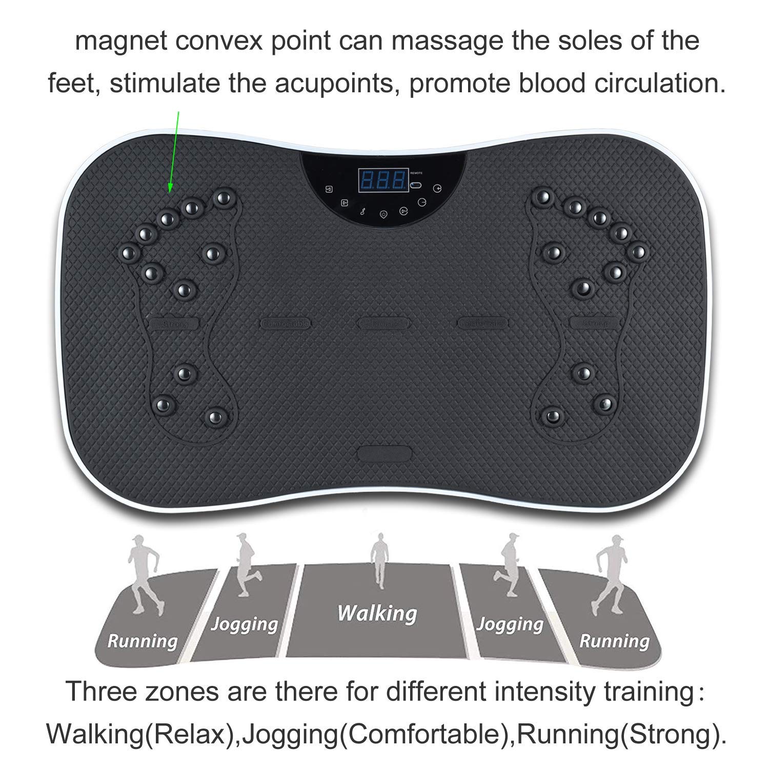 TODO Vibration Platform Whole Body Vibrating Massager, Remote Control