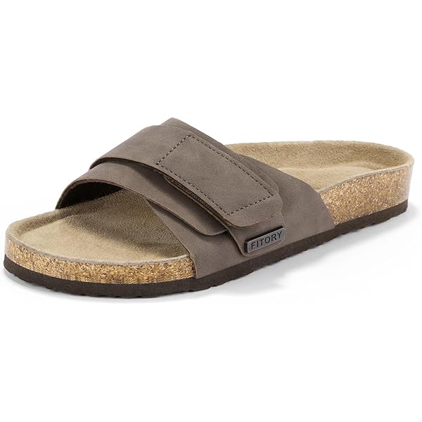 s Sandals FITORY Womens Cork Footbed Slide Sandals With Martinique
