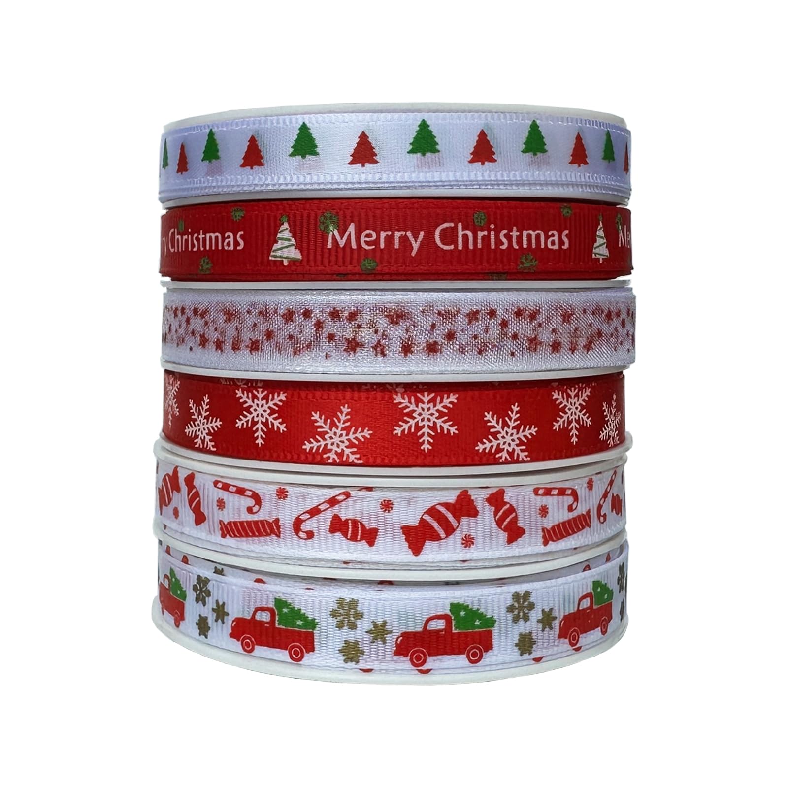 60 Yards Satin Red Christmas Ribbon for Gift Wrapping and Crafting
