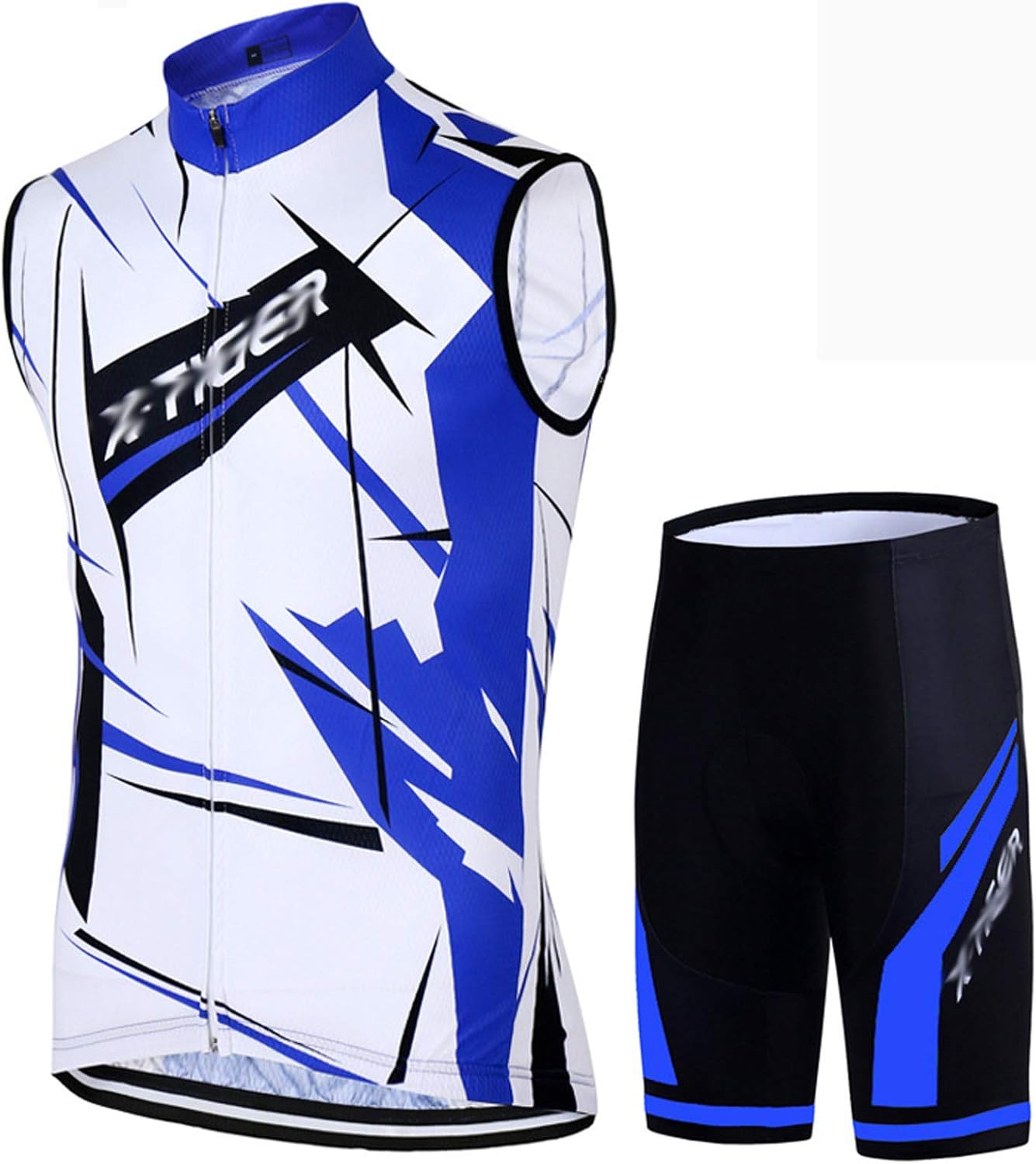 Men’s Sleeveless Cycling Suits, Cycling Jerseys & Shorts Set with Gel