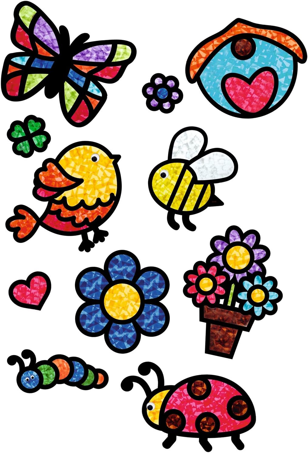 Ursus 21210099 Window Suncatcher Craft Set Spring, Black, Mittel - Image 3