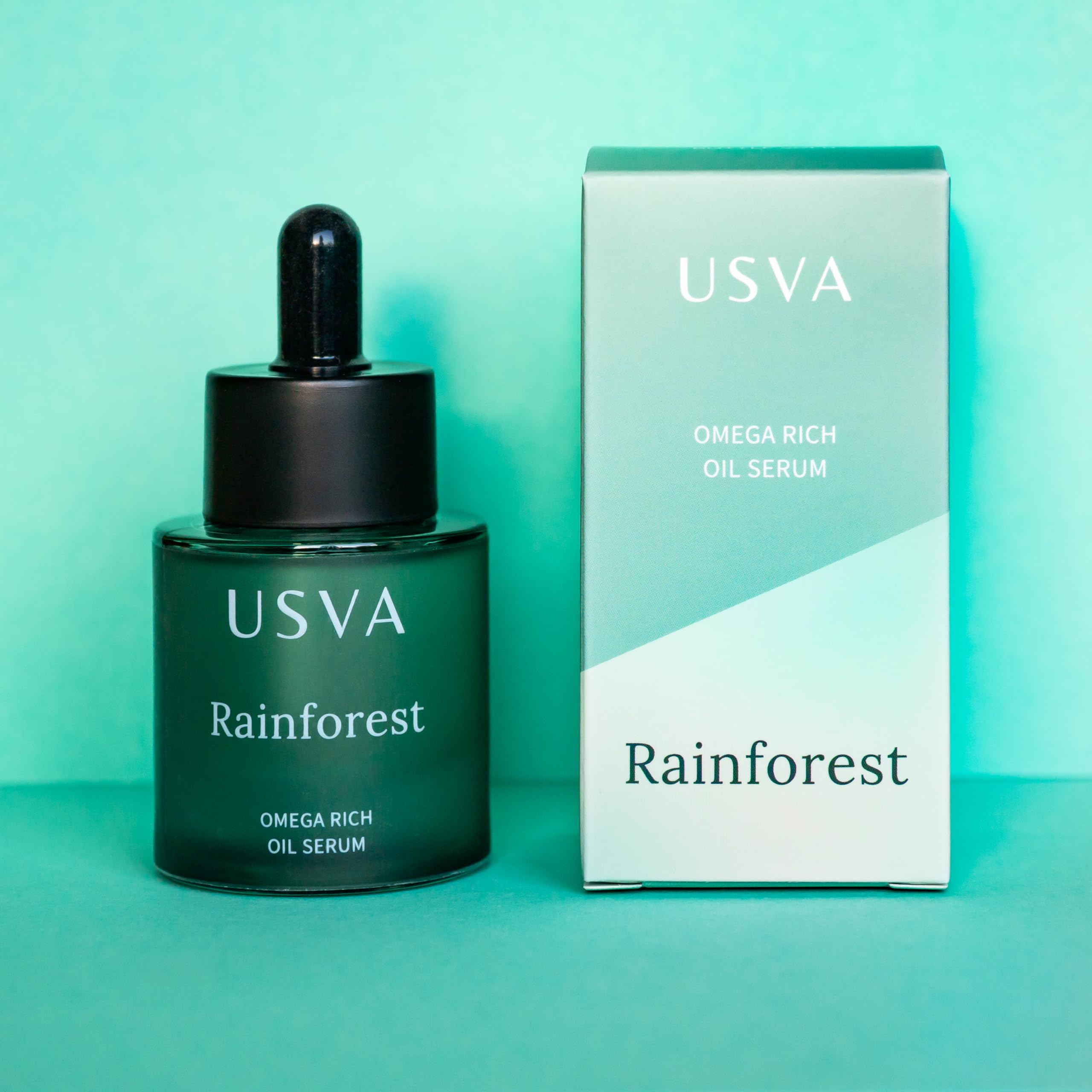 USVA Rainforest Omega Rich Face Serum with Kukui and Macadamia Nut Oils for Dry, Sensitive Skin