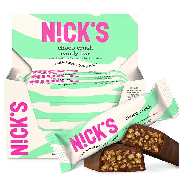 N!CK’S CHOCO CRUSH CHOCOLATE CANDY BAR WITH SALTED...