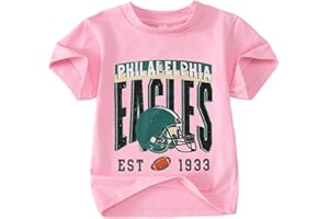 GLIGLITTR Toddler Girl Boy Football Shirt Sundays are for The Birds Game Day Outfit Kids Football Season Sports Fans Tee Tops