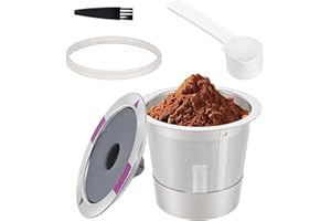 K Cup Reusable Coffee Pods Compatible with Keurigg 1.0 & 2.0 Coffee Makers, Stainless Steel K Cups Refillable Coffee Filter w