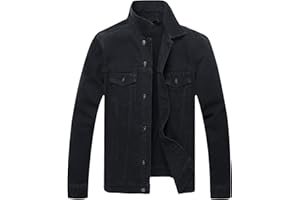 voeeron Denim Jacket Men Durable Comfortable and High Performance Jean Jacket Men