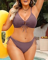 Daci Women's Plus Size Triangle Bikini Set, Sexy