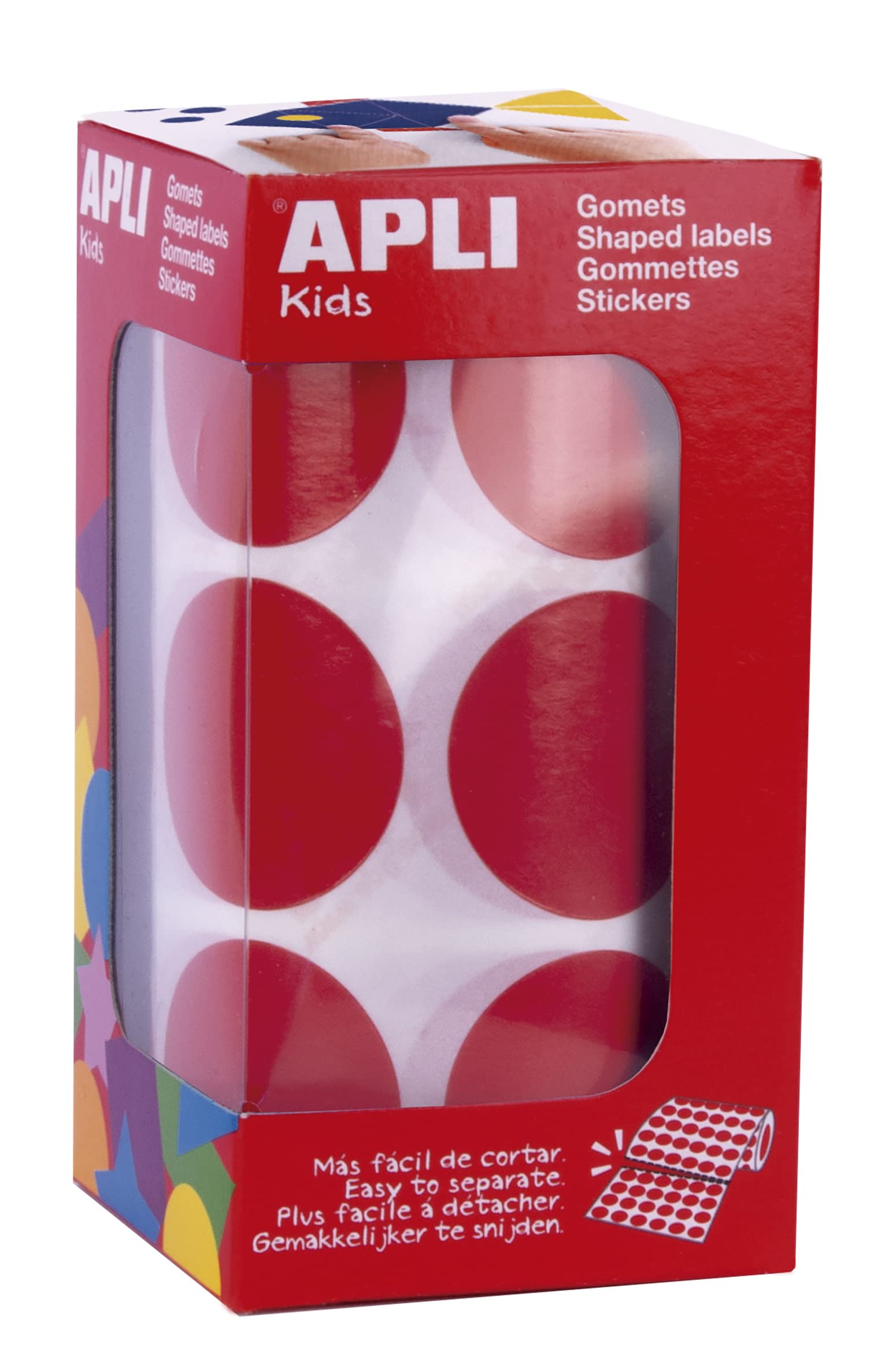 APLI Kids Gomets Yellow Giant Round XL Diam 33mm Apli Round-Shaped Ø 33 Mm red
