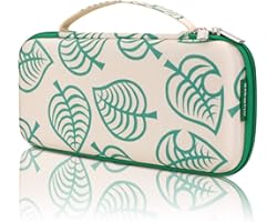 Carrying Case for Nintendo Switch,Travel Carry Cover Hard Shell Storage for Leaf Crossing NS Console and Accessories,Slim Pro