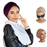 Plum Band Turban for Women, Breathable Instant