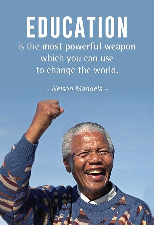Amazon Com Wesellphotos Nelson Mandela Quote Education Is The