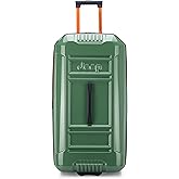 Jeep JH003B Hardside Expandable Luggage with Two Wheels, Elm Green, Checked-Large 30 Inch
