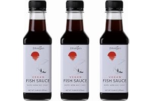 Non-GMO Vegan Fish Sauce, Plant-Based Fish Sauce, Gluten Free Fish Sauce, Contains No Fish, Add Umami Flavor, Asian Dressing 