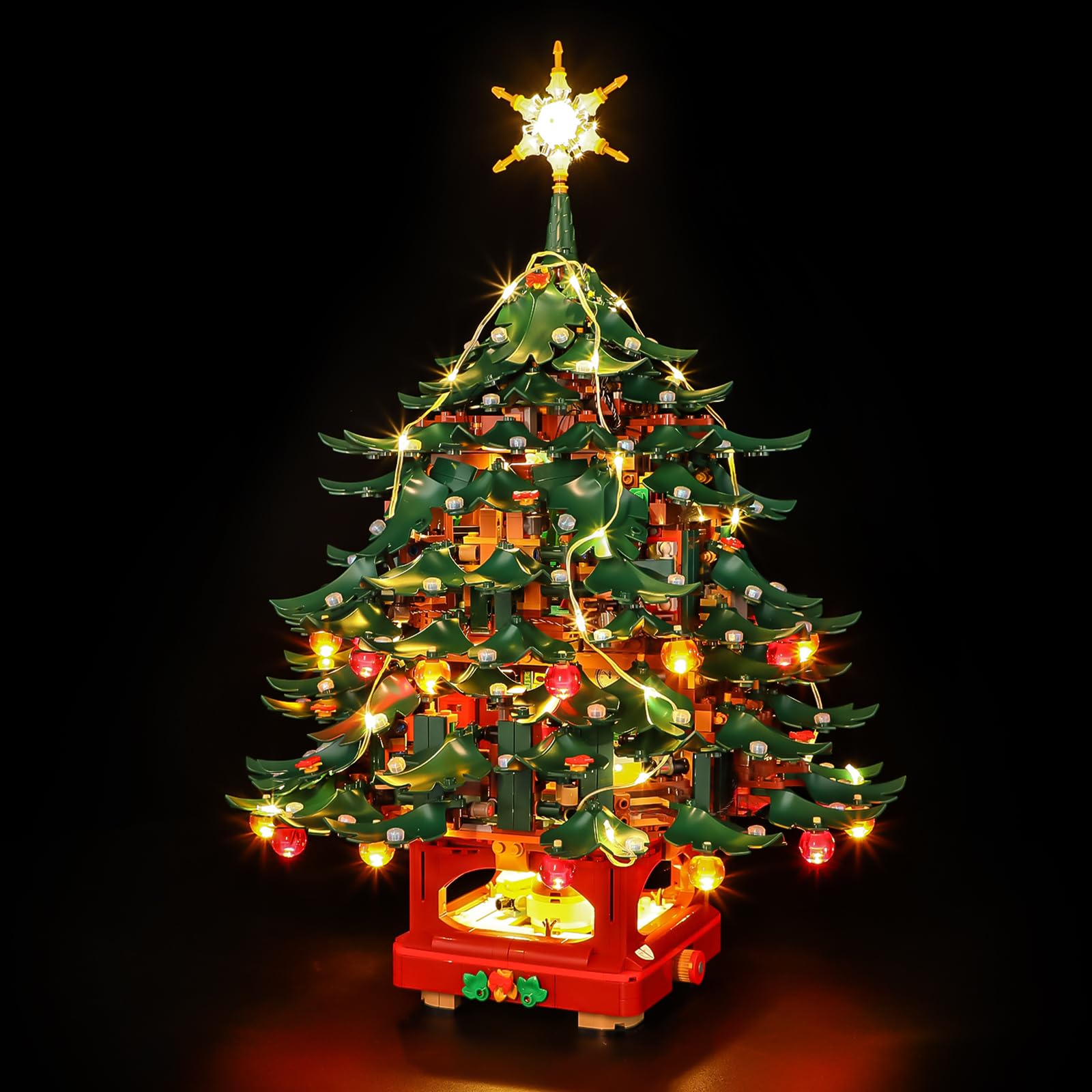 BRIKSMAX 2.0 Light Kit Compatible with Lego Icons Family Christmas Tree 41843 Building Sets- LED Lighting Kits (Accessories Only), Cable-Hiding Tech for Display, Gifts & Collectors