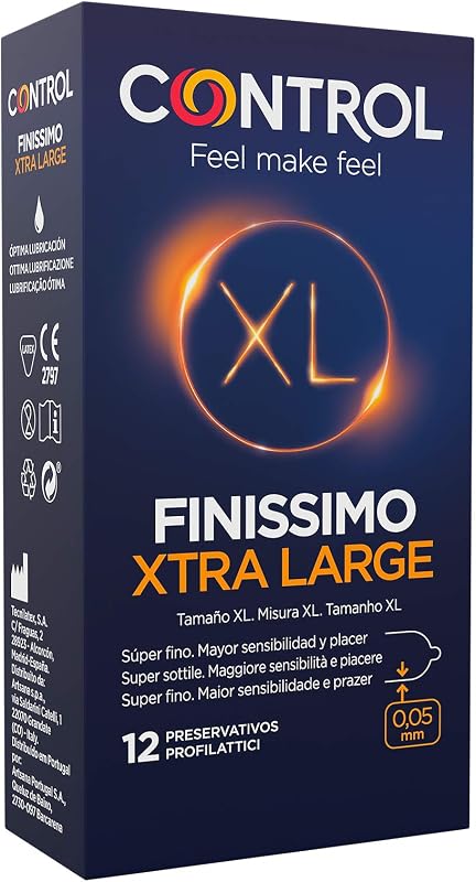 Controle de preservativo xl - 12 unidades