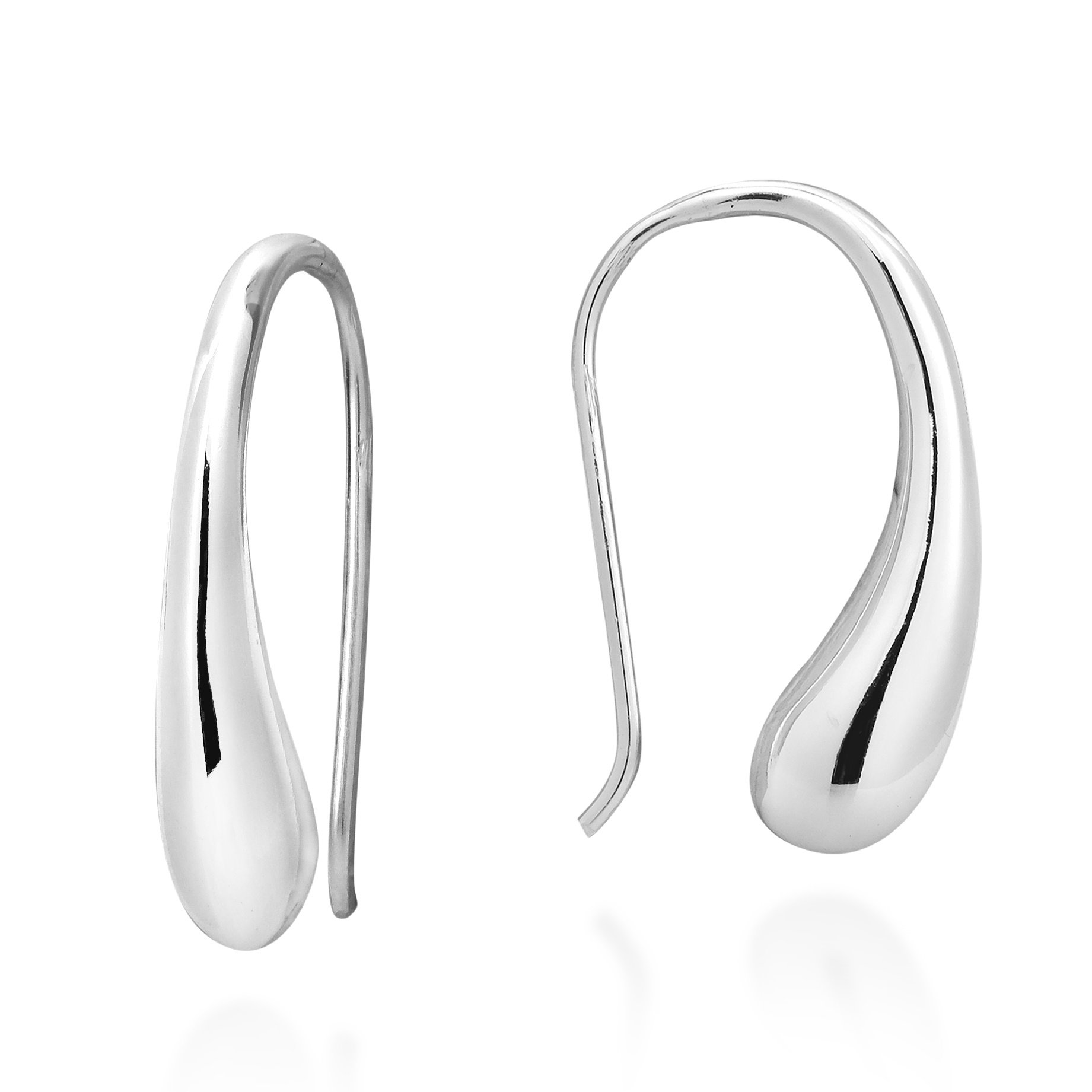 Unique Water Dew Drop .925 Sterling Silver Hook Earrings | Earrings for Women | Sterling Silver Earrings | Dangle Earrings For Women
