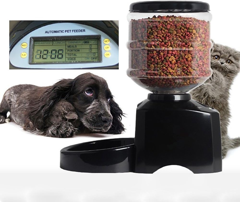 Powerlead Automatic Pet Feeder Large Automatic Cat Feeder Electric