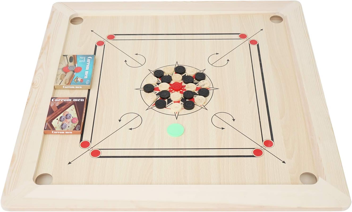 35inch Large Carrom Game Board Set with Smooth Full Size