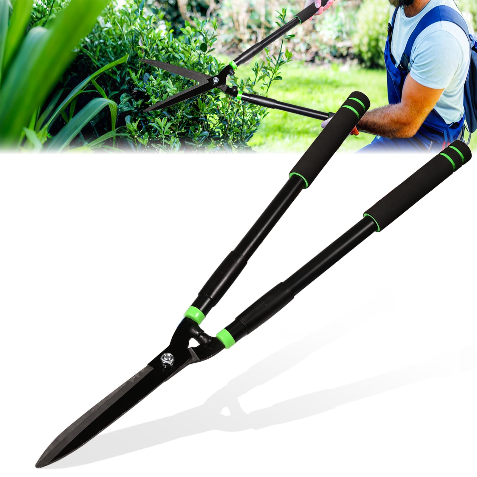 Photo 1 of 29.9" Hedge Shears,Professional Pruning Shears For Gardening,Sharp Hedge Clippers Handheld With Comfort Grip Handles,Carbon Steel Garden Clippers Handheld for Precise Trimming Gardening Tools